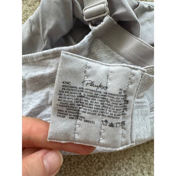 Playtex 18 Hour Ultimate Lift and Support Wireless Bra 40DD - Crystal Grey - Picture 6 of 8